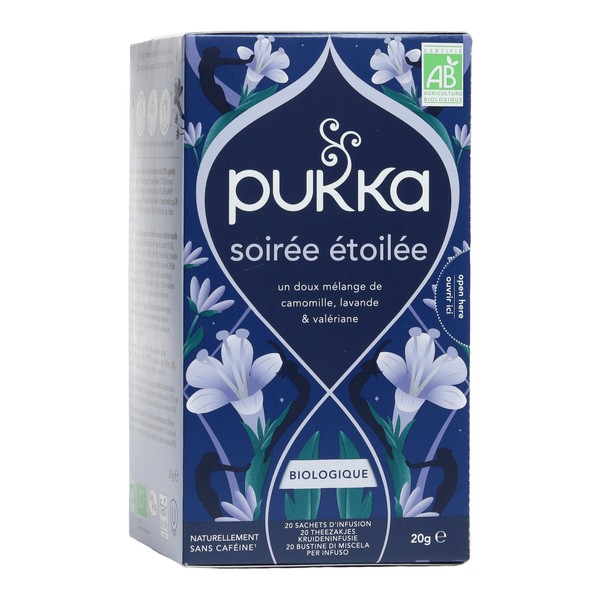 Пакетики органического травяного чая Pukka Звездная ночь