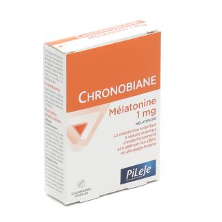 Таблетки мелатонина Pileje Chronobiane 1 мг