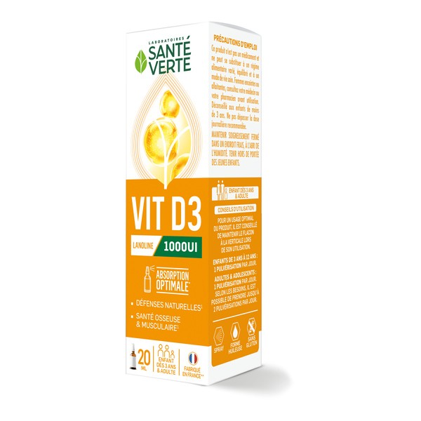 Santé verte Витамин D3 1000 МЕ спрей