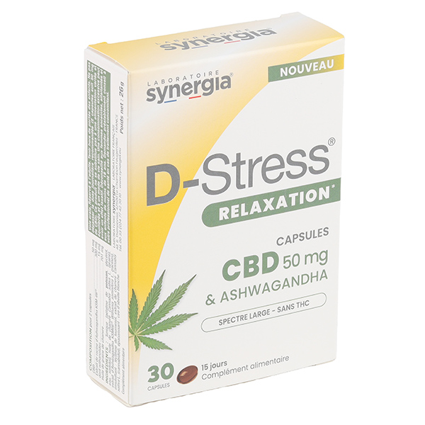 Капсулы D Stress Relaxation CBD 50 мг и ашваганда
