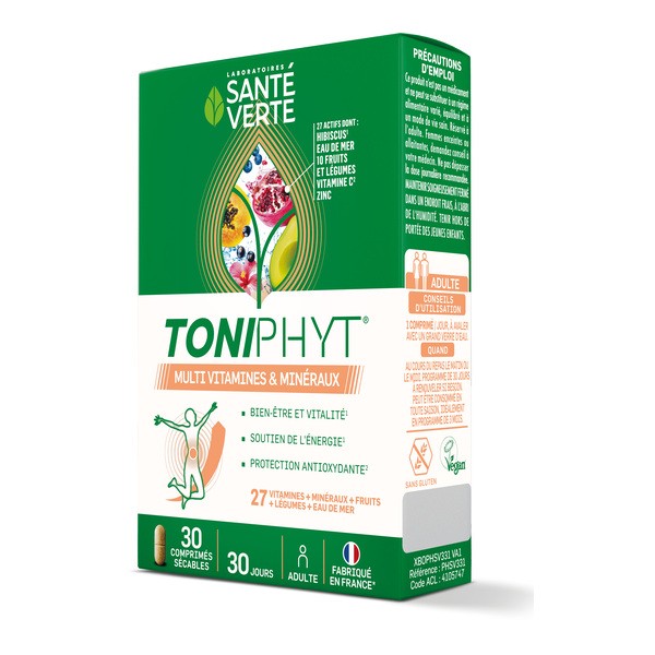 Таблетки мультивитаминов и минералов Santé Verte Toniphyt