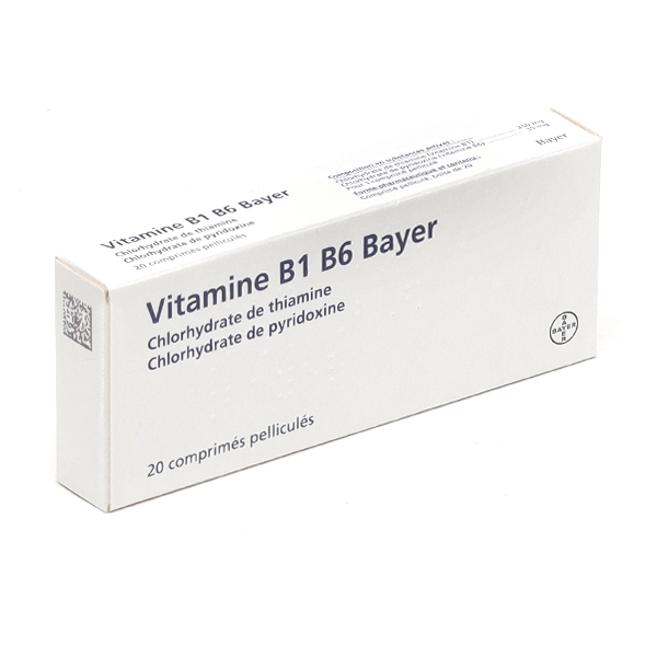 Таблетки витаминов B1 и B6 от компании Bayer